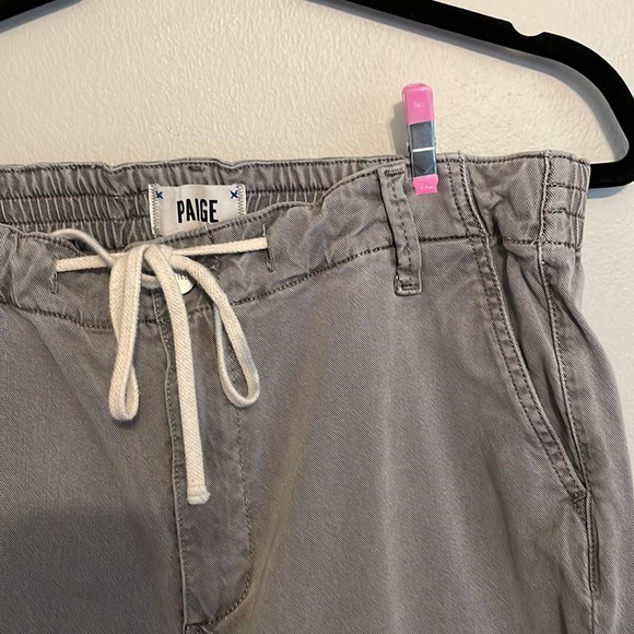 Paige Jeans Womens Size 30 Elastic Waist Drawstring Cuffed Hem Grey - Picture 3 of 8